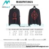 Balenciaga - 23FW Large Label Double B Crack Printed Long Sleeve T-shirt