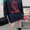 Balenciaga - 23FW Large Label Double B Crack Printed Long Sleeve T-shirt