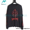 Balenciaga - 23FW Large Label Double B Crack Printed Long Sleeve T-shirt
