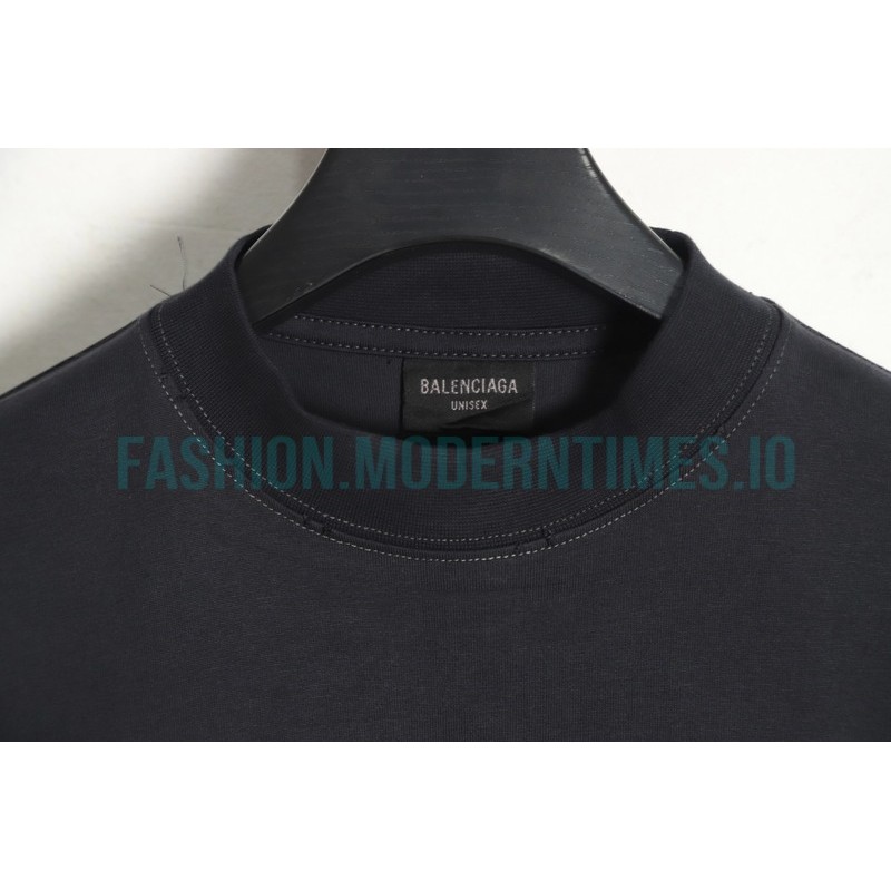 Balenciaga - 23FW Patch Printed Embroidered Alphabet Long Sleeve T-shirt