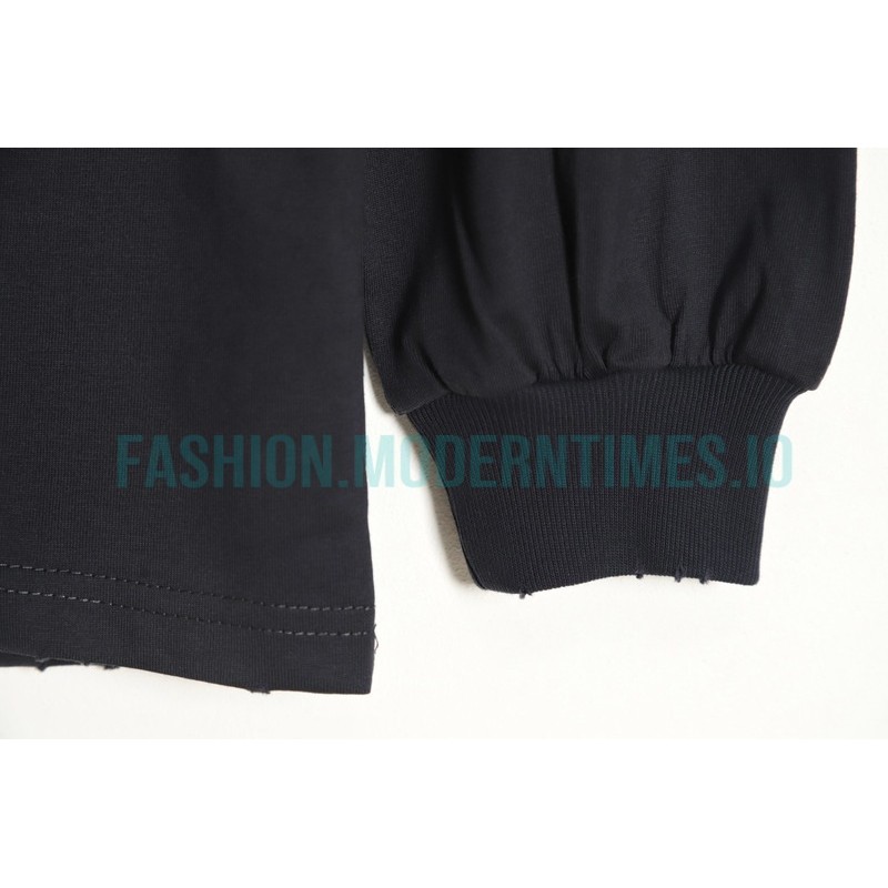 Balenciaga - 23FW Patch Printed Embroidered Alphabet Long Sleeve T-shirt