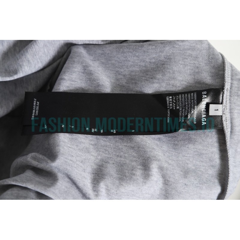 Balenciaga - 23FW Patch Printed Embroidered Alphabet Long Sleeve T-shirt