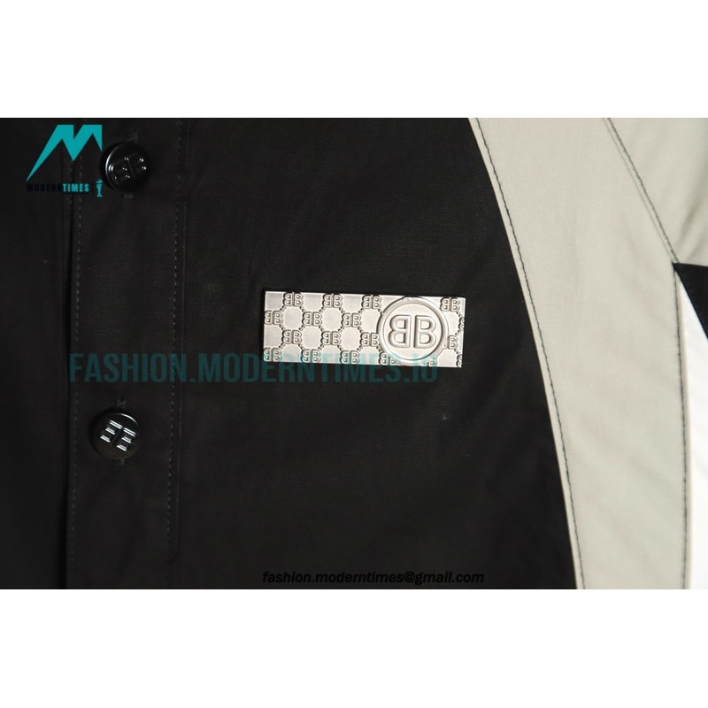 Balenciaga - Chest Double B Patch Long Sleeve Shirt