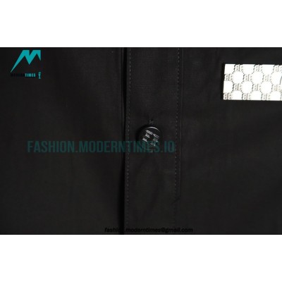 Balenciaga - Chest Double B Patch Long Sleeve Shirt