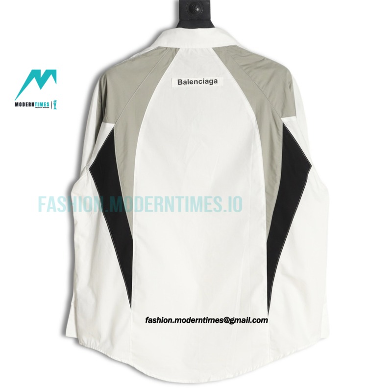 Balenciaga - Chest Double B Patch Long Sleeve Shirt