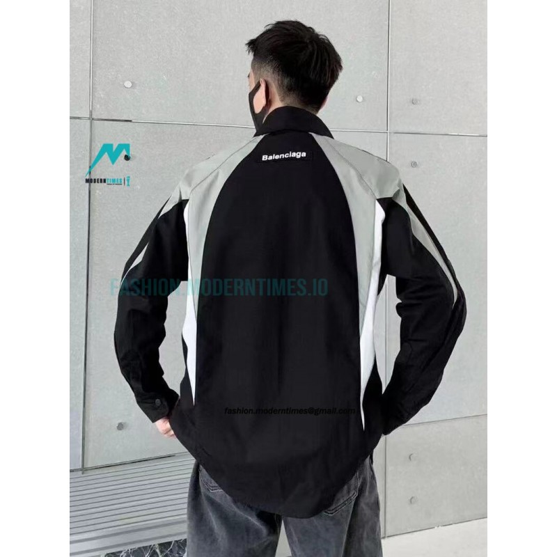 Balenciaga - Chest Double B Patch Long Sleeve Shirt