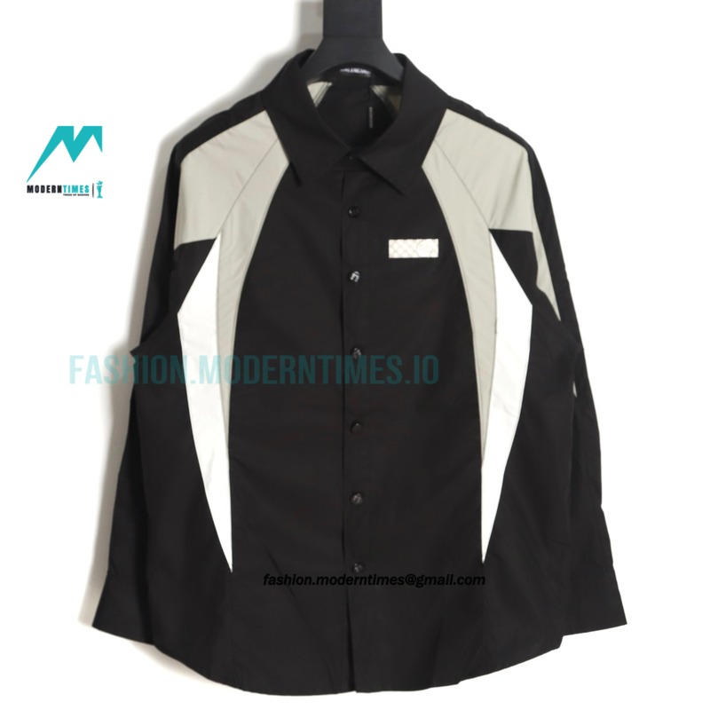 Balenciaga - Chest Double B Patch Long Sleeve Shirt