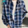 Balenciaga - Washed Willow Nail Plaid Long-sleeved Shirt
