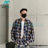 Balenciaga - Washed Willow Nail Plaid Long-sleeved Shirt