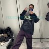 Balenciaga - 23FW Large Label Double B Crack Printed Long Sleeve T-shirt