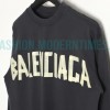 Balenciaga - 23FW Large Label Double B Crack Printed Long Sleeve T-shirt