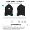 Balenciaga - Adidas Co-branded 22Fw Embroidery Fake Two Long Sleeves