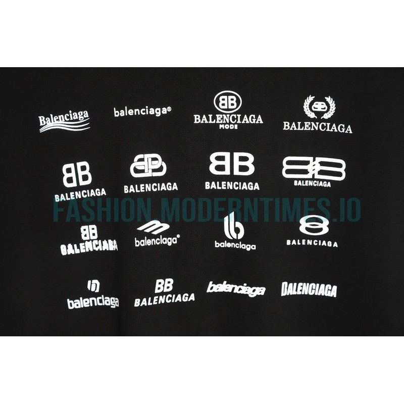 Balenciaga - Long-sleeved T-shirts Covered In Classic Logos