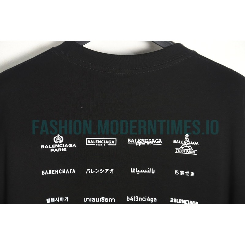 Balenciaga - Long-sleeved T-shirts Covered In Classic Logos