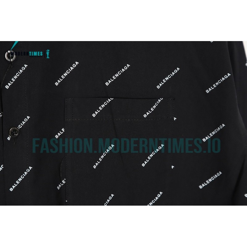 Balenciaga - 23SS Long-sleeved Shirt With Small Letters Full Of Bullets