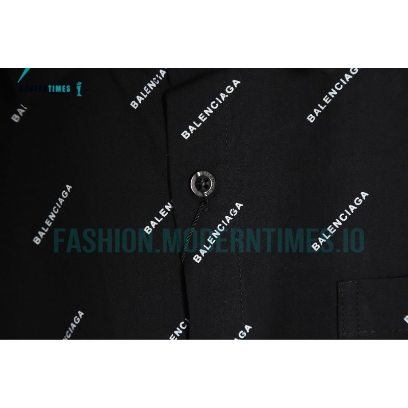 Balenciaga - 23SS Long-sleeved Shirt With Small Letters Full Of Bullets