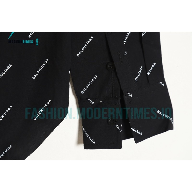 Balenciaga - 23SS Long-sleeved Shirt With Small Letters Full Of Bullets
