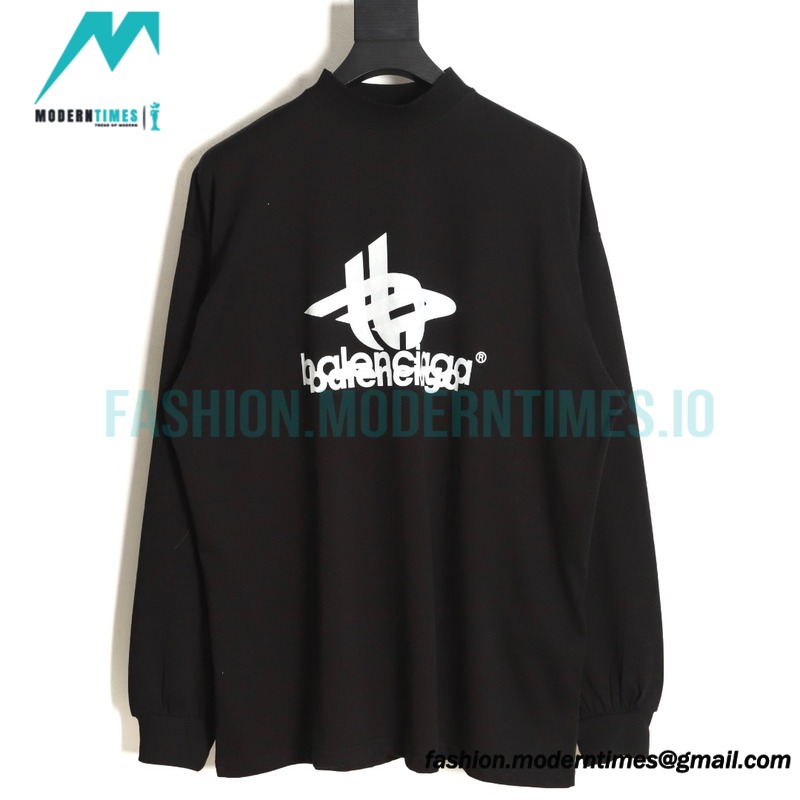 Balenciaga - 23SS Overlapping Letter Long Sleeve T-shirt