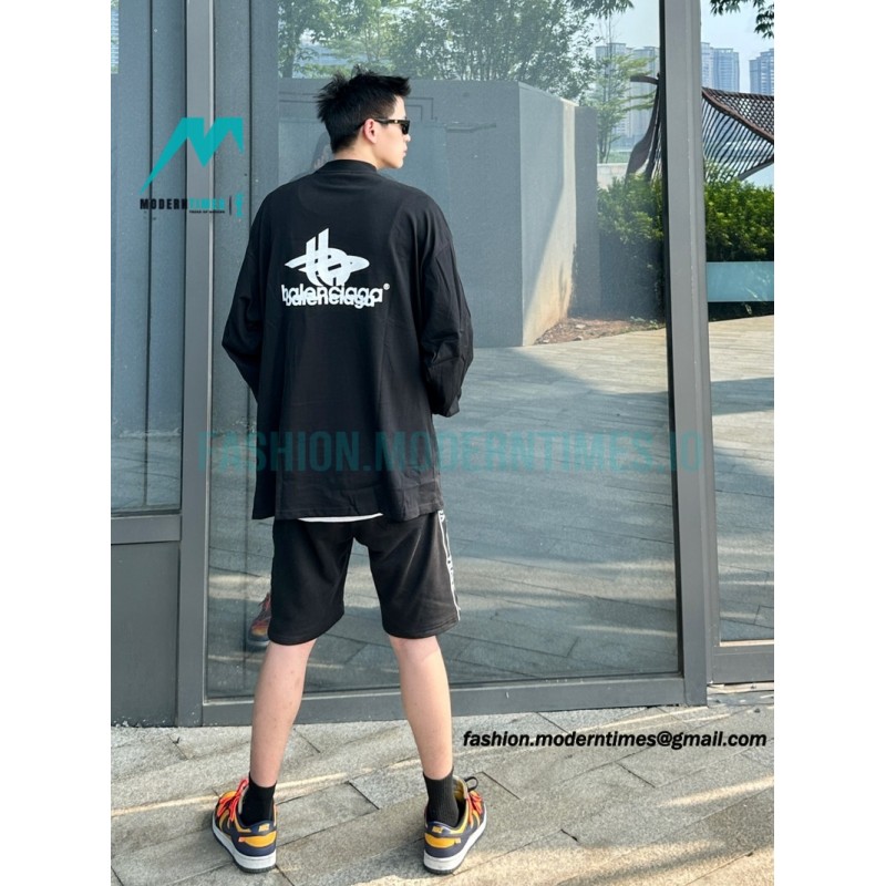 Balenciaga - 23SS Overlapping Letter Long Sleeve T-shirt