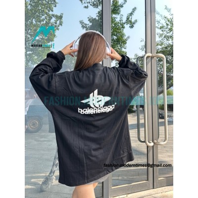 Balenciaga - 23SS Overlapping Letter Long Sleeve T-shirt
