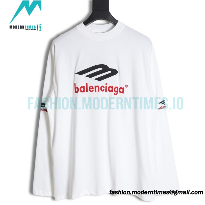 Balenciaga - 23FW 3M Embroidered Long Sleeve T-shirt