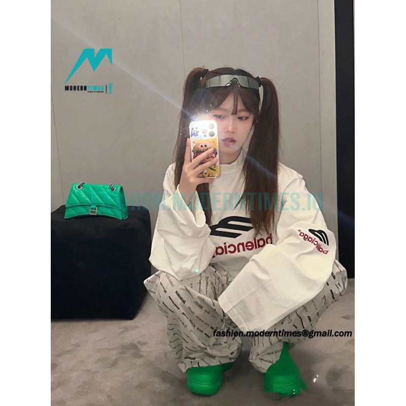 Balenciaga - 23FW 3M Embroidered Long Sleeve T-shirt