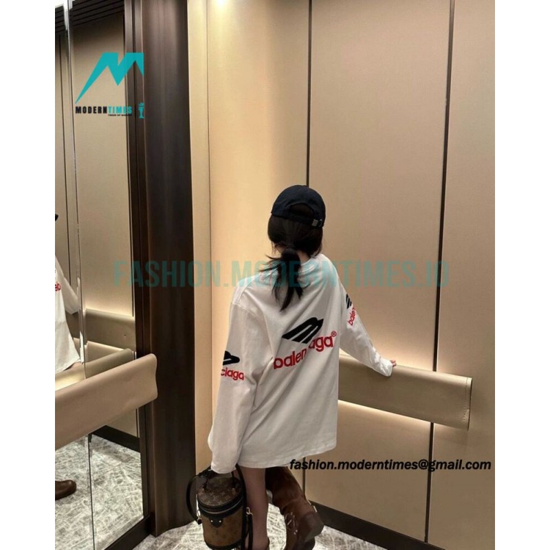 Balenciaga - 23FW 3M Embroidered Long Sleeve T-shirt