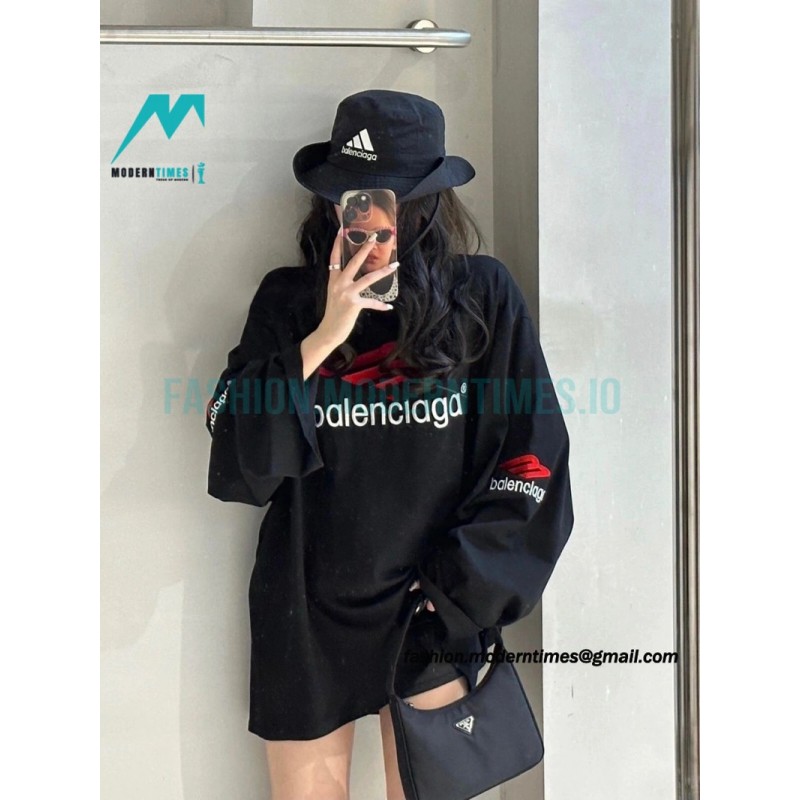 Balenciaga - 23FW 3M Embroidered Long Sleeve T-shirt