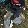 Balenciaga - 23FW 3M Embroidered Long Sleeve T-shirt