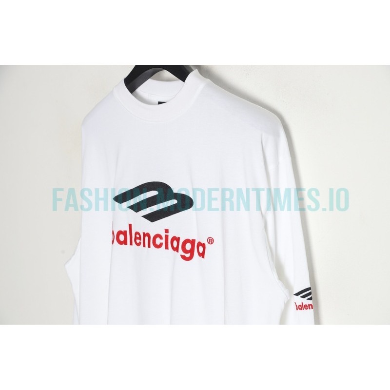 Balenciaga - 23FW 3M Embroidered Long Sleeve T-shirt