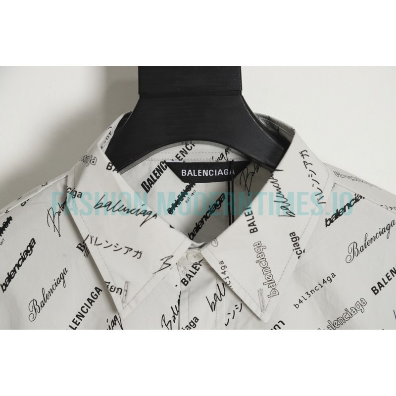 Balenciaga - 23FW Full Logo Signature Shirt