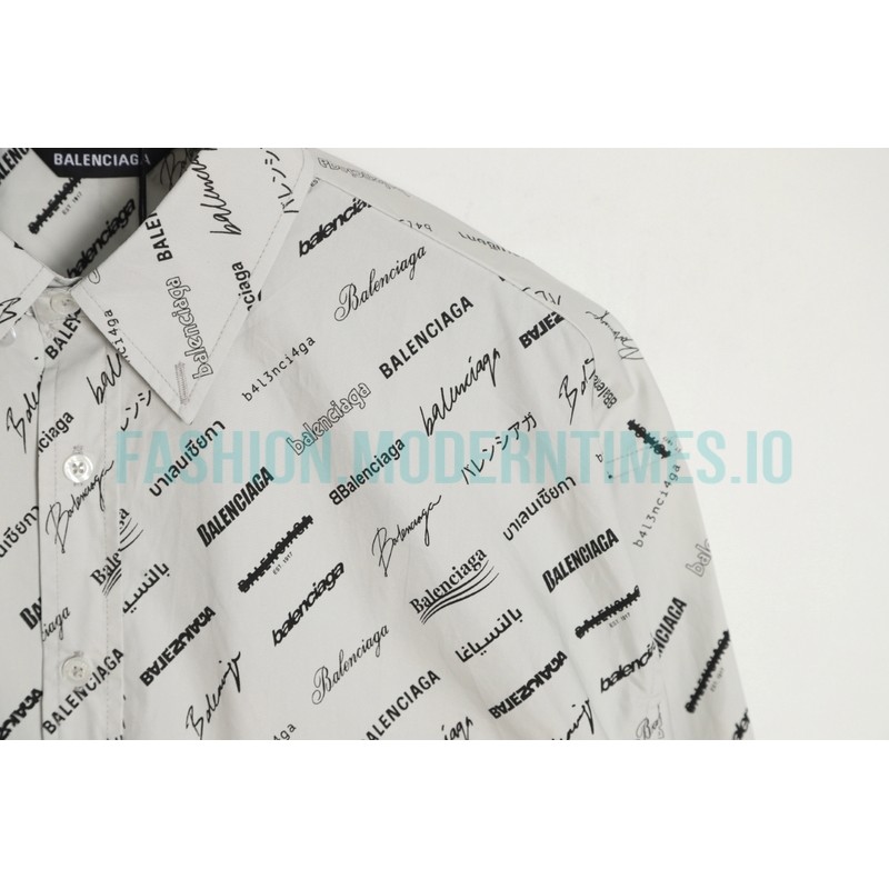 Balenciaga - 23FW Full Logo Signature Shirt