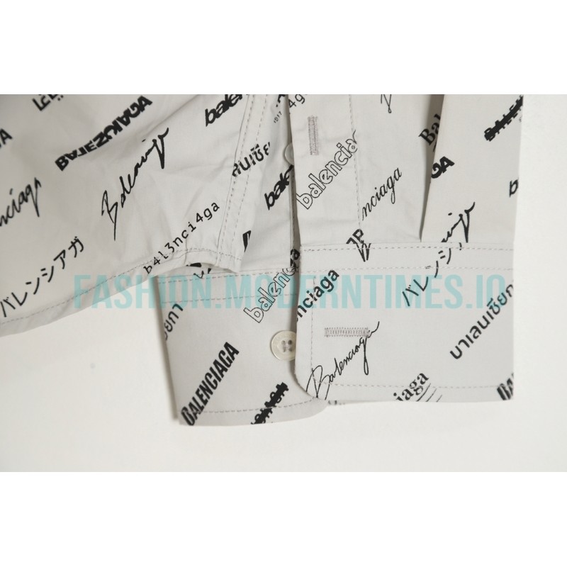 Balenciaga - 23FW Full Logo Signature Shirt
