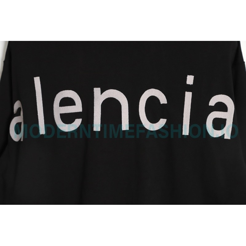 Balenciaga - 23Fw One-piece Seamless Embroidery Website Long Sleeve T-shirt
