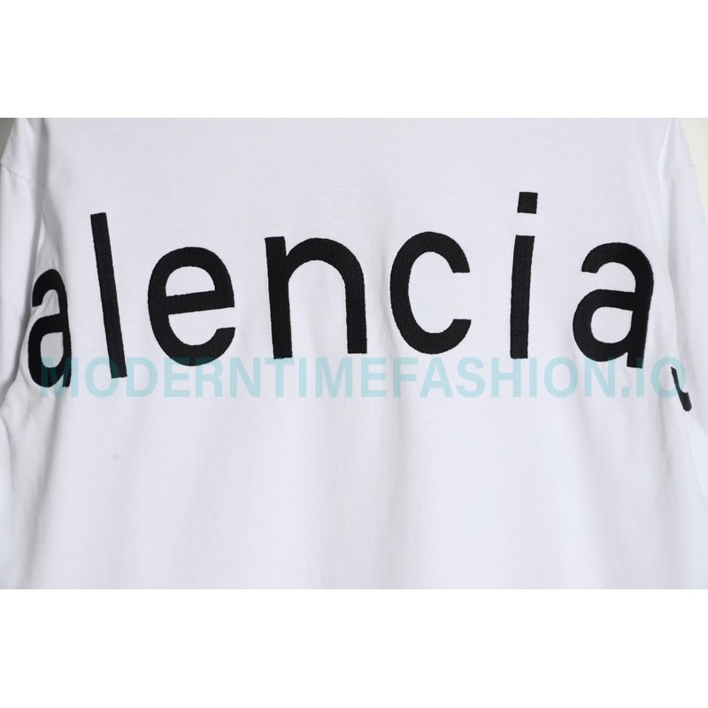 Balenciaga - 23Fw One-piece Seamless Embroidery Website Long Sleeve T-shirt