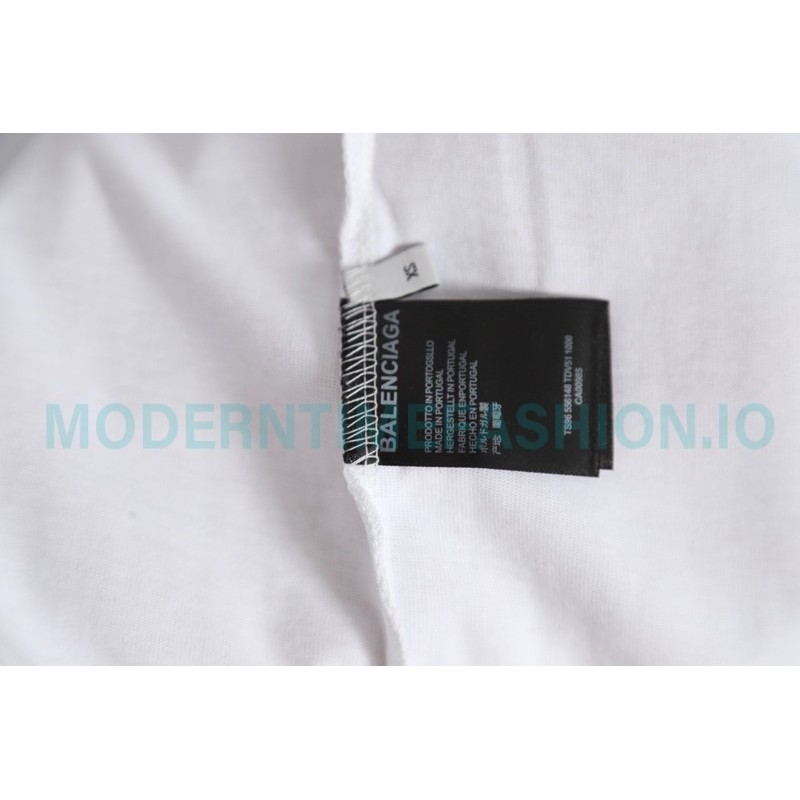 Balenciaga - 23Fw One-piece Seamless Embroidery Website Long Sleeve T-shirt