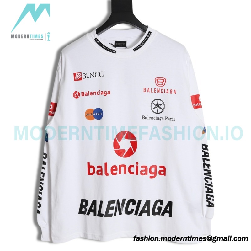 Balenciaga - 23SS Multi-element Print Full Label Long T-shirt