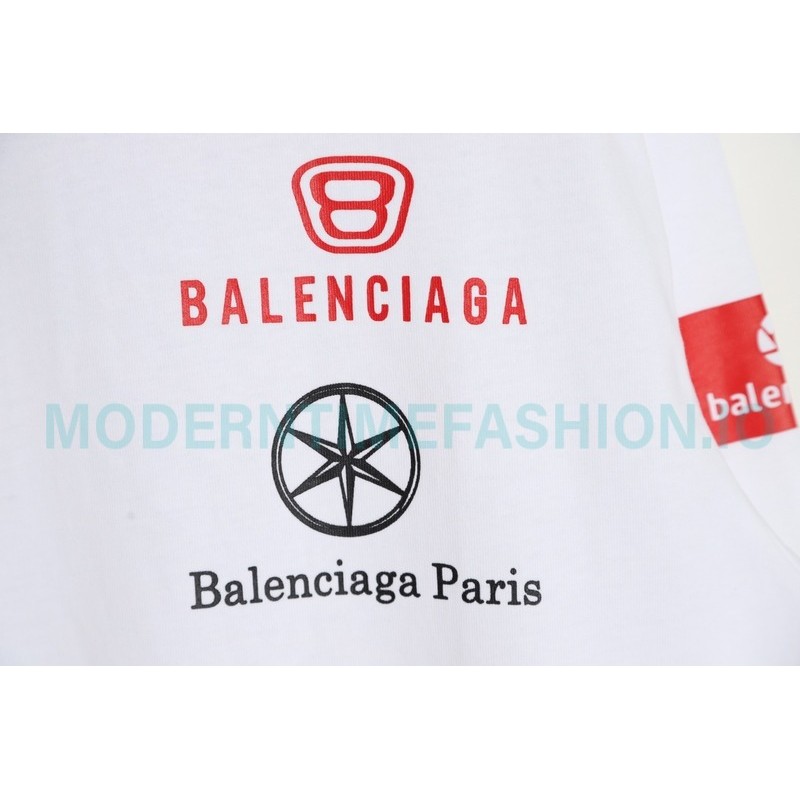 Balenciaga - 23SS Multi-element Print Full Label Long T-shirt