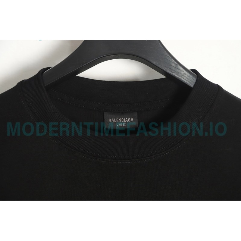 Balenciaga - Graffiti Double B Print Long Sleeve T-shirt