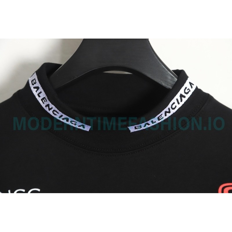 Balenciaga - 23ss Multi-element Print Full Label Long Sleeve T-shirt