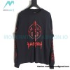 Balenciaga - 23FW Large Label Double B Crack Printed Long Sleeve T-shirt