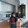 Balenciaga - 23FW Large Label Double B Crack Printed Long Sleeve T-shirt