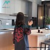 Balenciaga - 23FW Large Label Double B Crack Printed Long Sleeve T-shirt