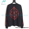Balenciaga - 23FW Large Label Double B Crack Printed Long Sleeve T-shirt