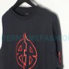 Balenciaga - 23FW Large Label Double B Crack Printed Long Sleeve T-shirt