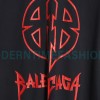 Balenciaga - 23FW Large Label Double B Crack Printed Long Sleeve T-shirt