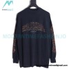  Balenciaga - Flame Letter Round Neck Long Sleeve T-shirt