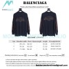  Balenciaga - Flame Letter Round Neck Long Sleeve T-shirt
