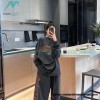  Balenciaga - Flame Letter Round Neck Long Sleeve T-shirt