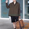  Balenciaga - Flame Letter Round Neck Long Sleeve T-shirt